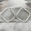 Sterling Silver Medium Hoop, Twist Design, Polished, Silver Finish, 02.389.0140.25