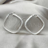 Sterling Silver Medium Hoop, Diamond Cutting Finish, Silver Finish, 02.389.0142.25