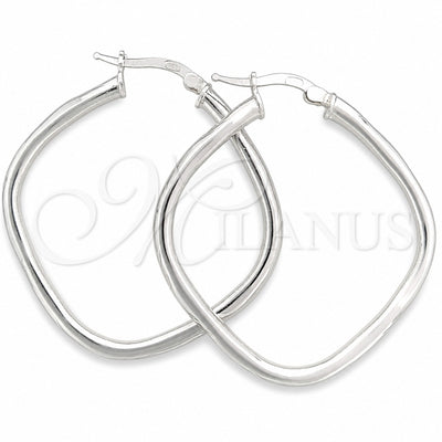 Sterling Silver Medium Hoop, Diamond Cutting Finish, Silver Finish, 02.389.0142.25 for wholesale, main product view