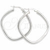 Sterling Silver Medium Hoop, Diamond Cutting Finish, Silver Finish, 02.389.0142.25