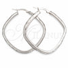Sterling Silver Medium Hoop, Diamond Cutting Finish, Silver Finish, 02.389.0143.40