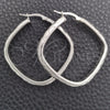 Sterling Silver Medium Hoop, Diamond Cutting Finish, Silver Finish, 02.389.0143.40