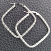 Sterling Silver Medium Hoop, Twist Design, Diamond Cutting Finish, Silver Finish, 02.389.0144.25