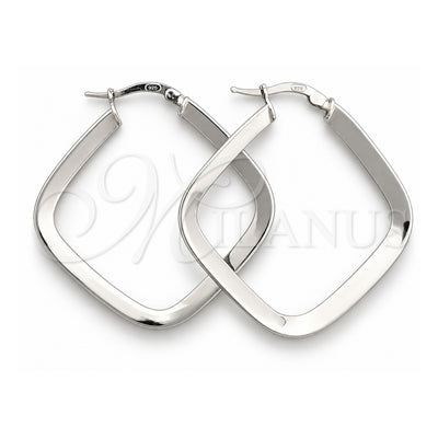 Sterling Silver Medium Hoop, Polished, Silver Finish, 02.389.0147.25