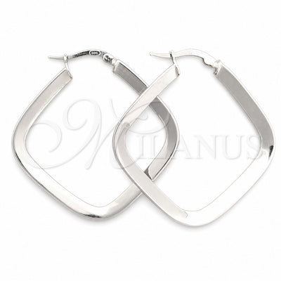 Sterling Silver Medium Hoop, Polished, Silver Finish, 02.389.0147.25 for wholesale, main product view