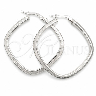 Sterling Silver Medium Hoop, Diamond Cutting Finish, Silver Finish, 02.389.0148.40 for wholesale, main product view