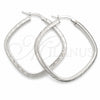 Sterling Silver Medium Hoop, Diamond Cutting Finish, Silver Finish, 02.389.0148.40
