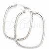 Sterling Silver Medium Hoop, Diamond Cutting Finish, Silver Finish, 02.389.0150.30