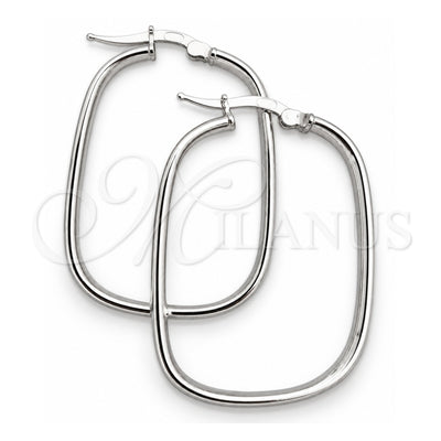 Sterling Silver Medium Hoop, Polished, Silver Finish, 02.389.0154.30