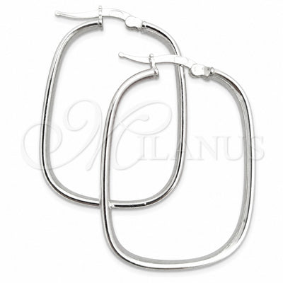 Sterling Silver Medium Hoop, Polished, Silver Finish, 02.389.0154.30 for wholesale, main product view