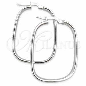Sterling Silver Medium Hoop, Polished, Silver Finish, 02.389.0154.30