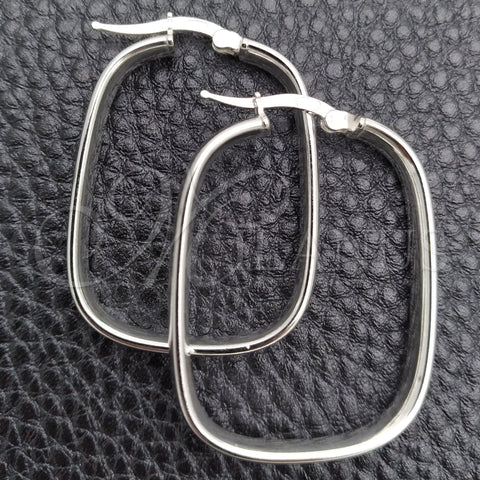 Sterling Silver Medium Hoop, Polished, Silver Finish, 02.389.0154.30
