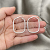 Sterling Silver Medium Hoop, Polished, Silver Finish, 02.389.0158.30