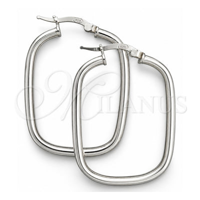 Sterling Silver Medium Hoop, Polished, Silver Finish, 02.389.0158.30