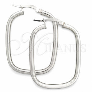 Sterling Silver Medium Hoop, Polished, Silver Finish, 02.389.0158.30