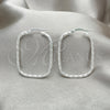 Sterling Silver Medium Hoop, Twist Design, Diamond Cutting Finish, Silver Finish, 02.389.0161.30