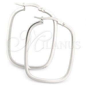Sterling Silver Medium Hoop, Polished, Silver Finish, 02.389.0162.30