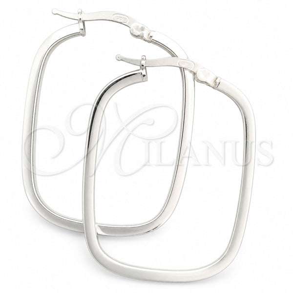 Sterling Silver Medium Hoop, Polished, Silver Finish, 02.389.0162.30