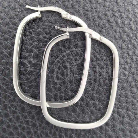 Sterling Silver Medium Hoop, Polished, Silver Finish, 02.389.0162.30