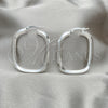 Sterling Silver Medium Hoop, Polished, Silver Finish, 02.389.0163.40