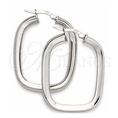 Sterling Silver Medium Hoop, Polished, Silver Finish, 02.389.0163.40