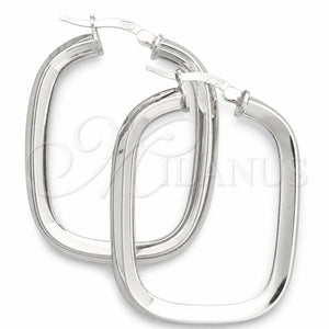 Sterling Silver Medium Hoop, Polished, Silver Finish, 02.389.0163.40