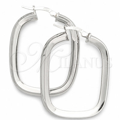 Sterling Silver Medium Hoop, Polished, Silver Finish, 02.389.0163.40 for wholesale, main product view