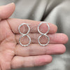 Sterling Silver Medium Hoop, Twist Design, Diamond Cutting Finish, Silver Finish, 02.389.0165.30