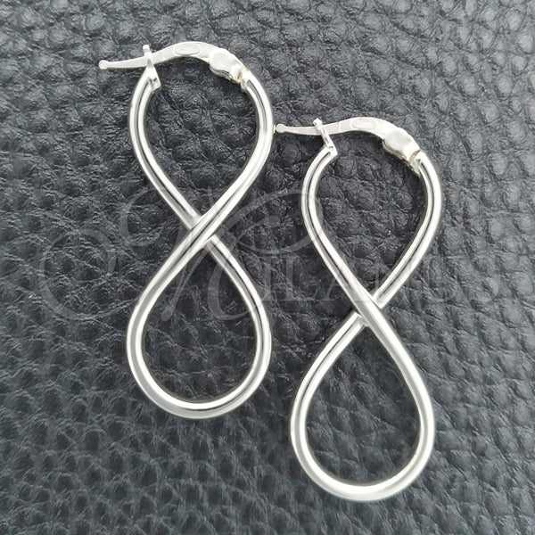 Sterling Silver Hoop Earrings — Medium Hoop Twist Design Polished 02. — main product view — SKU 147269 | Plata 925 aretes de aro — Medium Hoop Twist diseño pulido 02. — SKU 147269