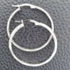 Sterling Silver Medium Hoop, Diamond Cutting Finish, Silver Finish, 02.389.0168.30