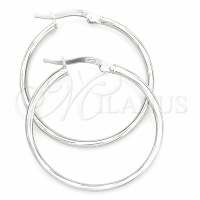 Sterling Silver Medium Hoop, Twist Design, Diamond Cutting Finish, Silver Finish, 02.389.0168.30 for wholesale, main product view