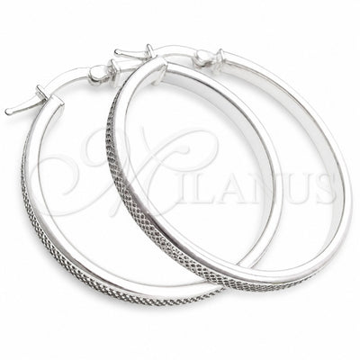 Sterling Silver Medium Hoop, Diamond Cutting Finish, Silver Finish, 02.389.0169.30 for wholesale, main product view