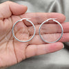 Sterling Silver Medium Hoop, Polished, Silver Finish, 02.389.0170.30