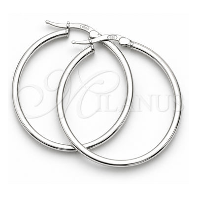 Sterling Silver Medium Hoop, Polished, Silver Finish, 02.389.0170.30