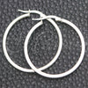 Sterling Silver Medium Hoop, Polished, Silver Finish, 02.389.0170.30