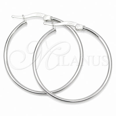 Sterling Silver Medium Hoop, Twist Design, Diamond Cutting Finish, Silver Finish, 02.389.0175.30 for wholesale, main product view