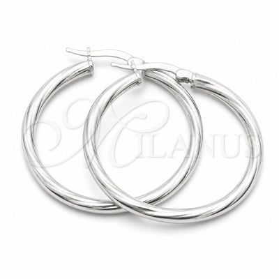 Sterling Silver Medium Hoop, Twist Design, Diamond Cutting Finish, Silver Finish, 02.389.0176.30 for wholesale, main product view