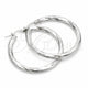 Sterling Silver Medium Hoop, Diamond Cutting Finish, Silver Finish, 02.389.0180.30