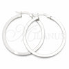 Sterling Silver Medium Hoop, Polished, Silver Finish, 02.389.0181.30