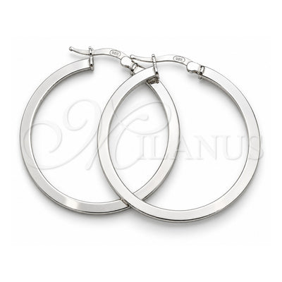 Sterling Silver Medium Hoop, Polished, Silver Finish, 02.389.0181.30