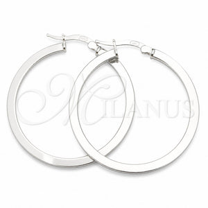 Sterling Silver Medium Hoop, Polished, Silver Finish, 02.389.0181.30