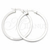 Sterling Silver Medium Hoop, Polished, Silver Finish, 02.389.0181.30