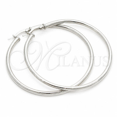 Sterling Silver Large Hoop, Diamond Cutting Finish, Silver Finish, 02.389.0182.50 for wholesale, main product view