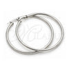 Sterling Silver Large Hoop, Diamond Cutting Finish, Silver Finish, 02.389.0182.50