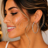 Sterling Silver Large Hoop, Polished, Silver Finish, 02.389.0183.50