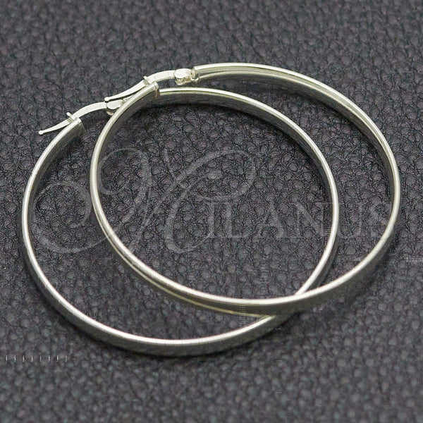 Sterling Silver Hoop Earrings — Large Hoop Polished 02. — main product view — SKU 147286 | Plata 925 aretes de aro — Large Hoop pulido 02. — SKU 147286
