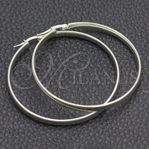 Sterling Silver Hoop Earrings — Large Hoop Polished 02. — main product view — SKU 147286 | Plata 925 aretes de aro — Large Hoop pulido 02. — SKU 147286