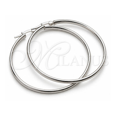 Sterling Silver Large Hoop, Polished, Silver Finish, 02.389.0184.50