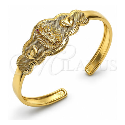 Gold Filled Gold-Filled San Judas and Heart Bangle 07.253.0023 for wholesale, main product view