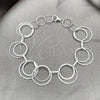 Sterling Silver Fancy Bracelet, Polished, Silver Finish, 03.392.0006.07 (17 MM Thickness, 7 Inches Length)